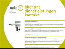 Tablet Screenshot of mebea.ch